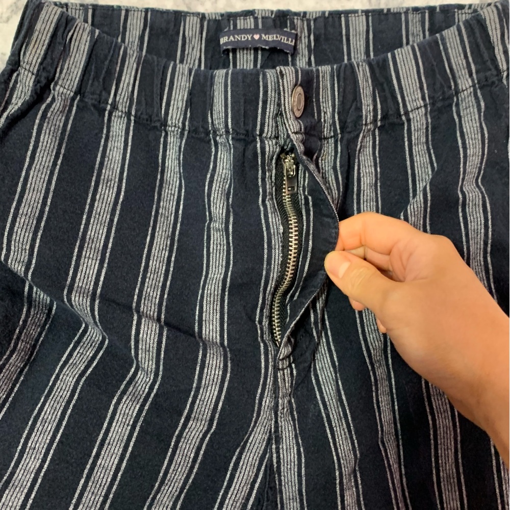 Brandy Melville High-Waisted Striped Pants - Picture 6 of 8